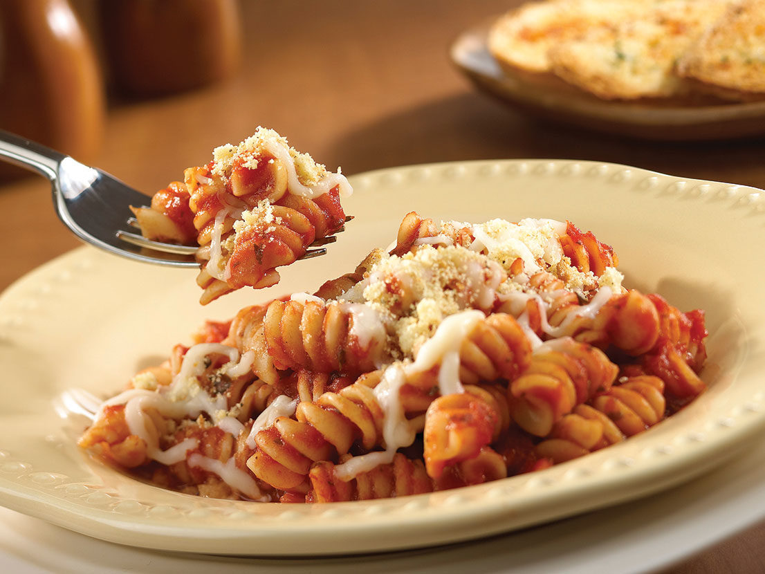 Image of prepared 2-Step Cheesy Pasta Twists