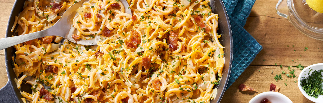 Image of prepared Butternut Squash Carbonara