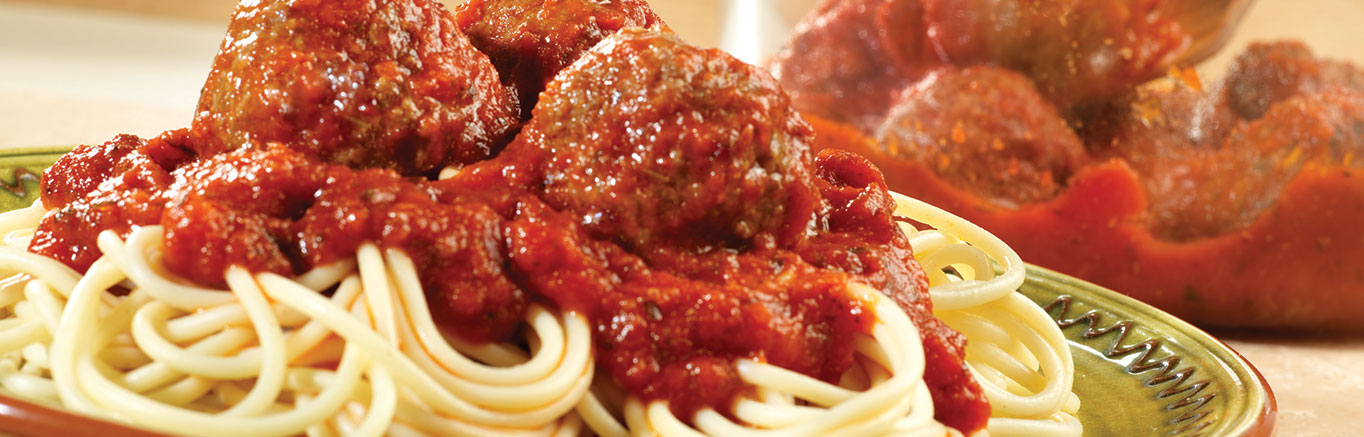 Image of Easy Spaghetti & Homemade Meatballs made with Prego® Traditional Italian sauce