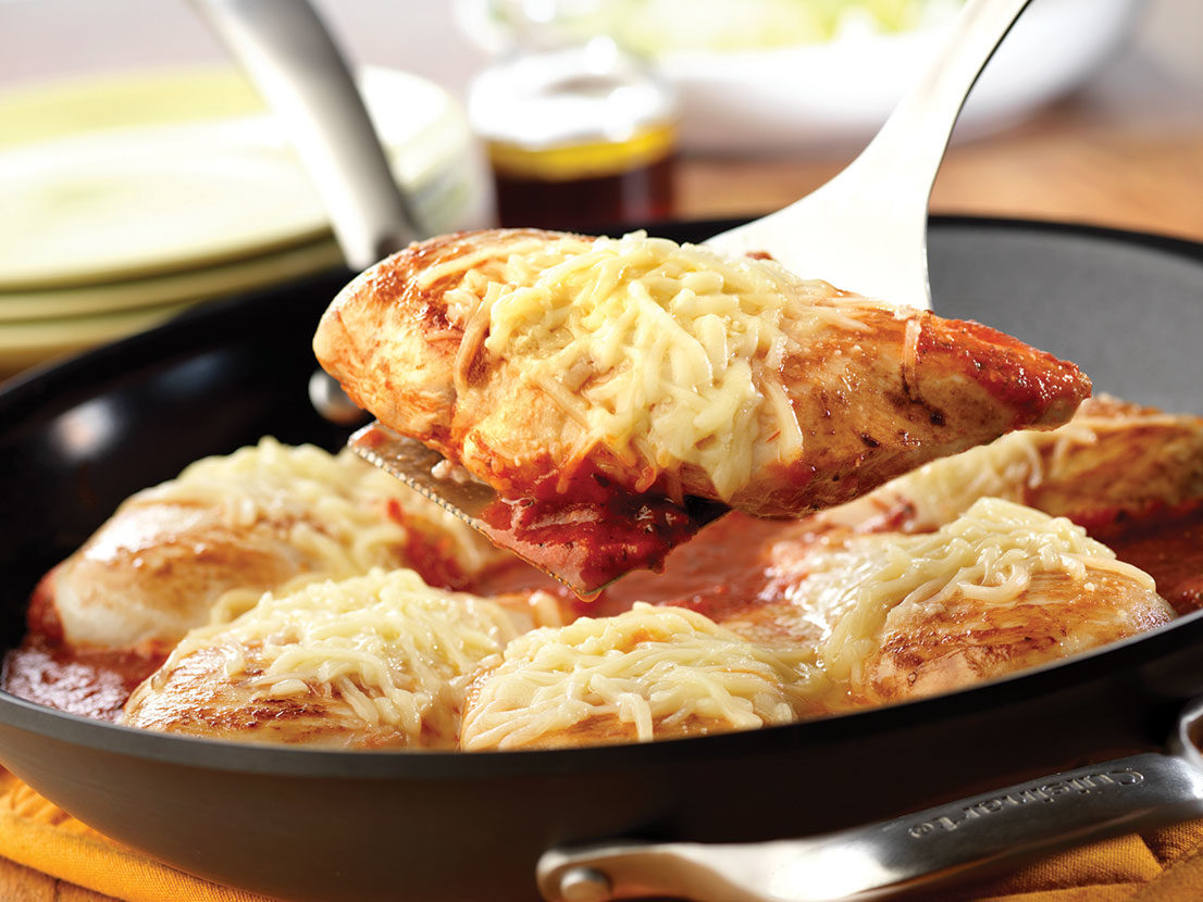 Image of prepared Easy Skillet Chicken Parm recipe