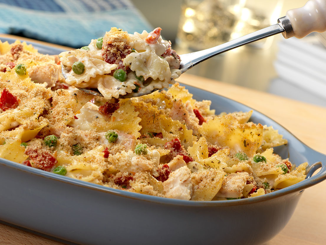 Image of prepared Farfalle Tuna Casserole