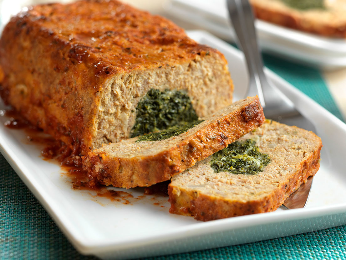 Image of prepared Florentine Turkey Meatloaf