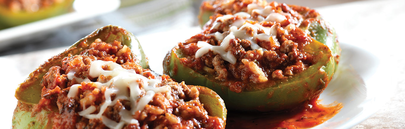 Image of prepared Good-For-You Stuffed Peppers recipe