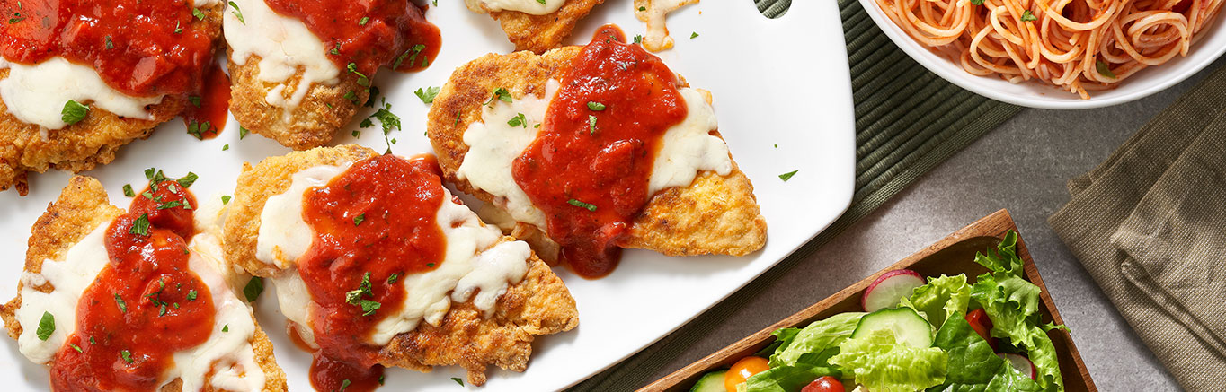 Image of prepared Low FODMAP Chicken Parmesan recipe