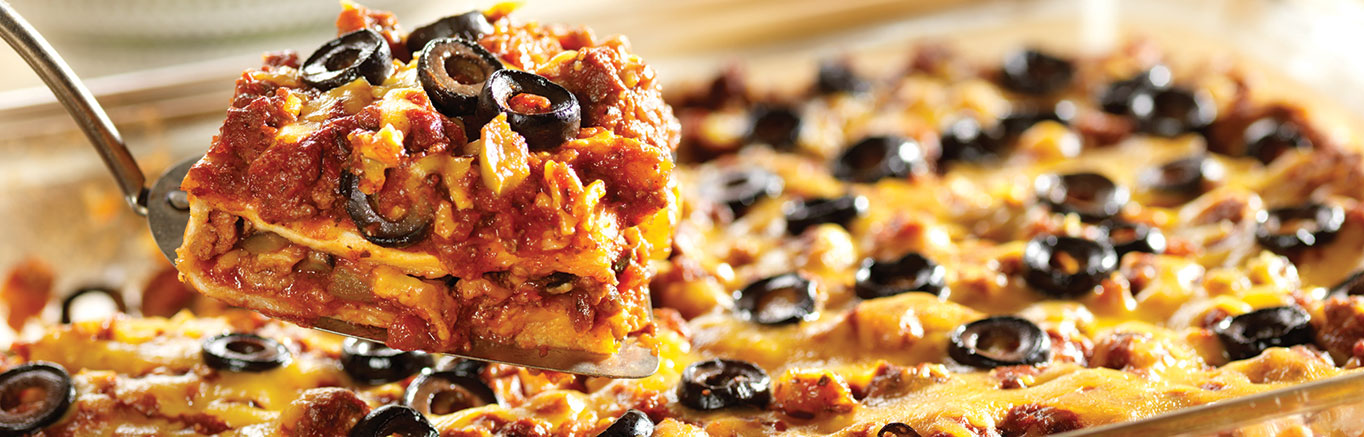 Image of prepared Mexican Tortilla Lasagna