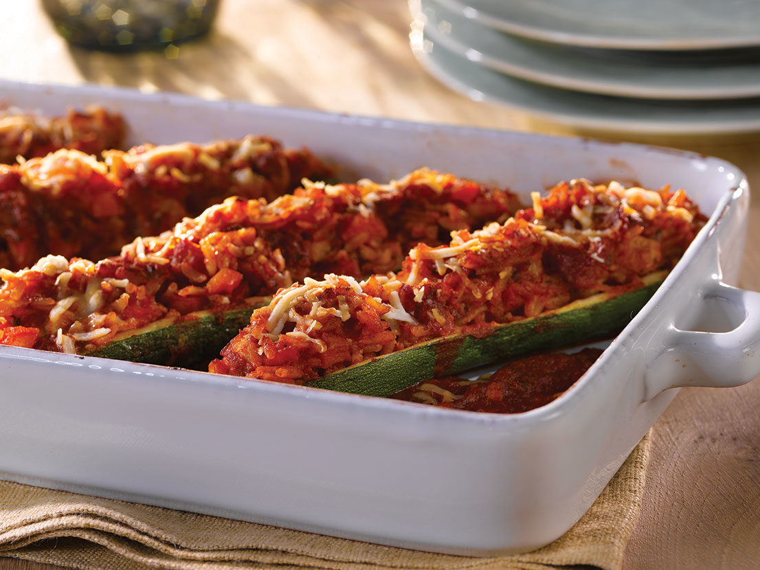 Image of prepared Stuffed Zucchini recipe