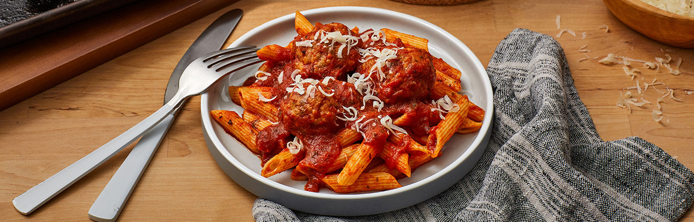 Image of prepared Sheet Pan Hidden Veggie Turkey Meatballs recipe