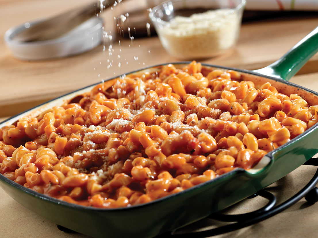 Image of prepared Tomato Mac and Cheese recipe