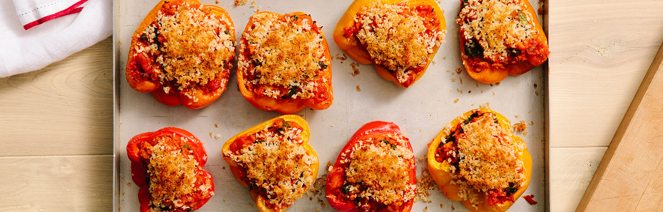Image of prepared Hearty Italian Stuffed Peppers